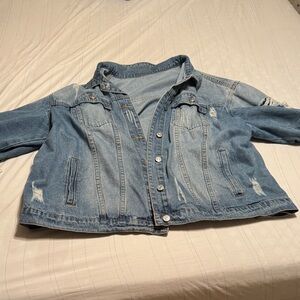 SHEIN Stylish Blue Denim Jacket